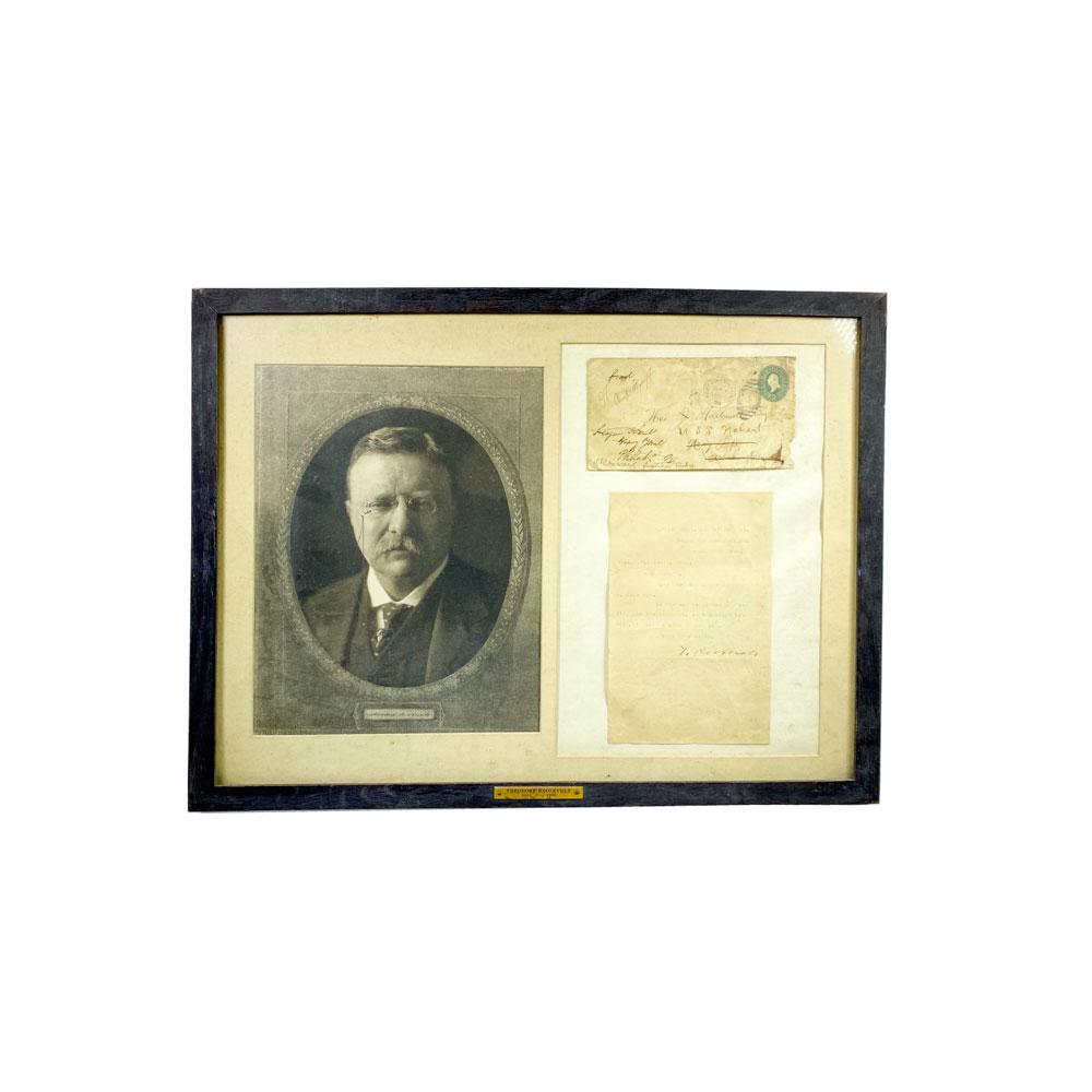 Framed Document Group, Photo of Theodore Roosevelt, (1 of 4)