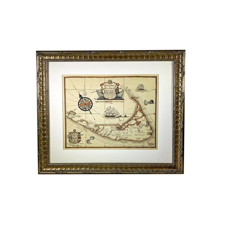 Pictorial Map of Nantucket by Austin Strong (1 of 2)