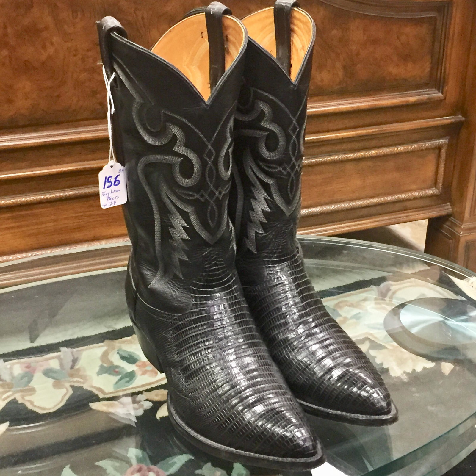 Tony Lama Lizard Boots (size 12-D): Tony Lama Lizard Boots (size 12-D)