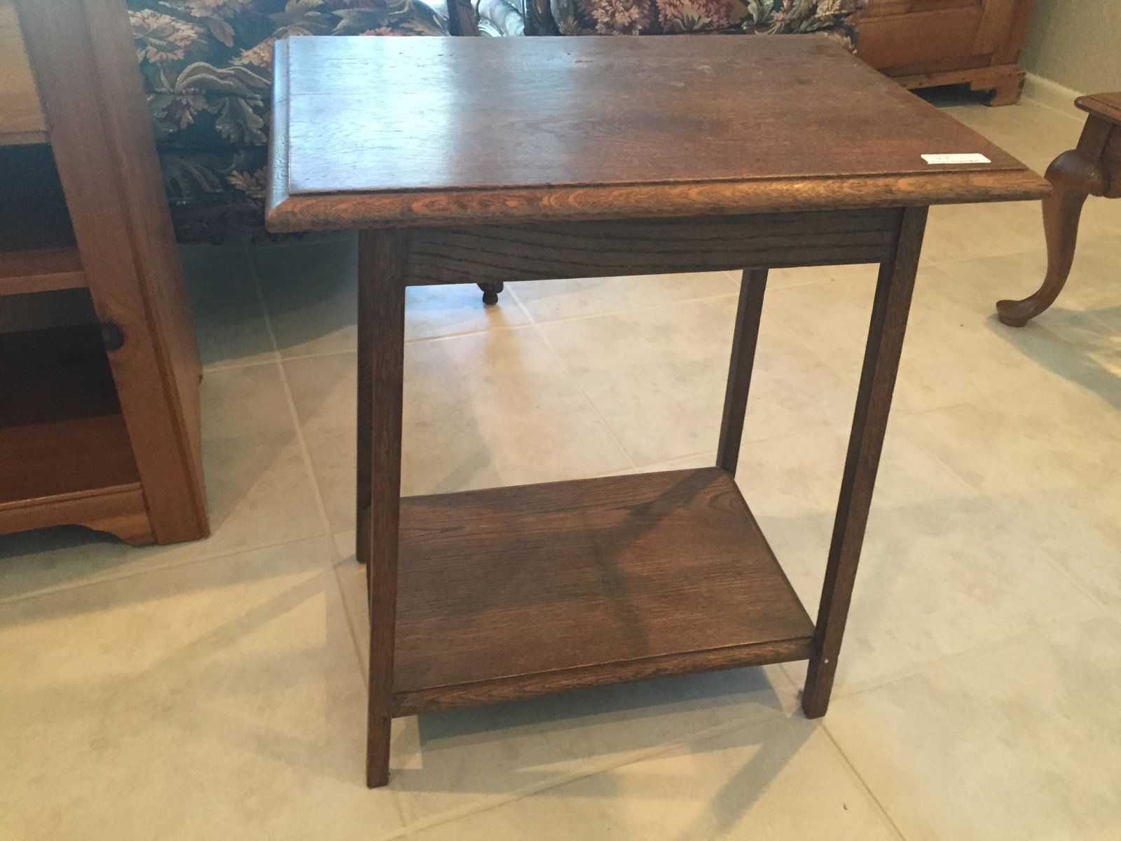 Antique Oak Lamp Table: Antique Oak Lamp Table