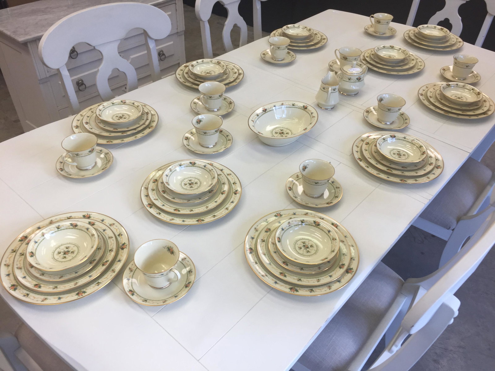 10place SET NORITAKE ‘NORMANDY’ 63pcs: 10place SET NORITAKE ‘NORMANDY’ 63pcs