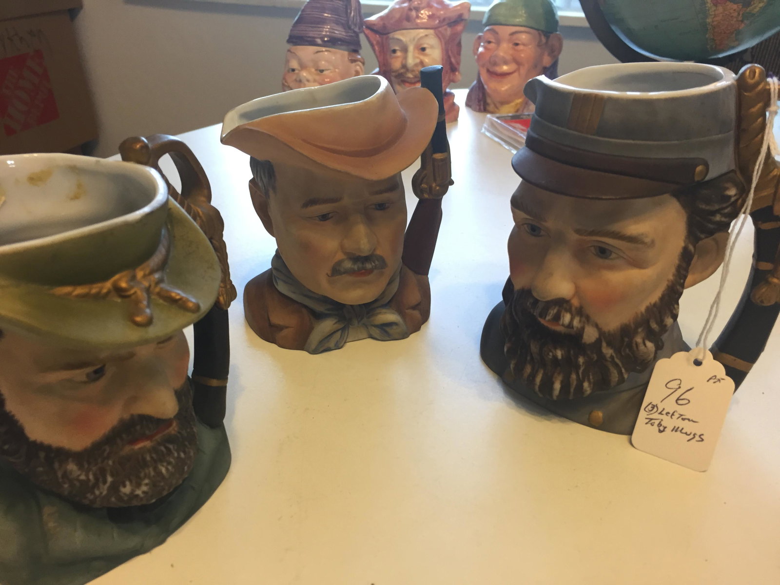 (3) LEFTON TOBY MUGS:  (3) LEFTON TOBY MUGS