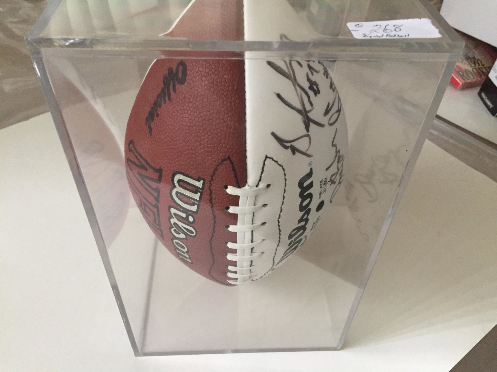 Autographed Football, Larry Coker, George Mira, Ron: Autographed Football, Larry Coker, George Mira, Ron Fraser, James Otis & so many more