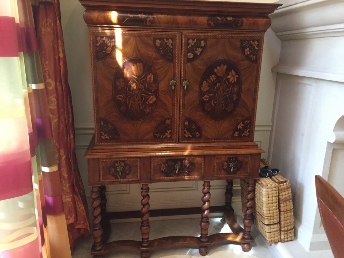 Alfonso Marina Linen Press: 2pc. Alfonso Marina Inlaid Linen Press, 71"h x 49"w x 22"d