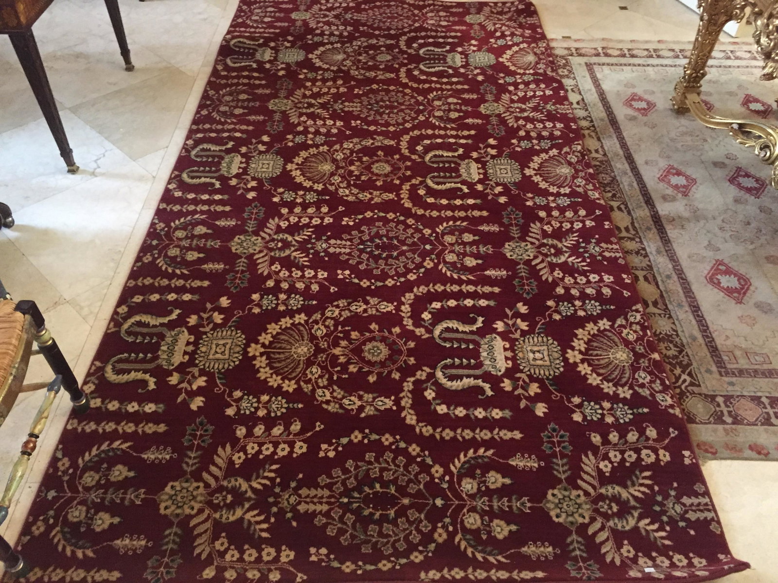 Area Rug: Wine/Burgundy Area Rug, 12'x6'