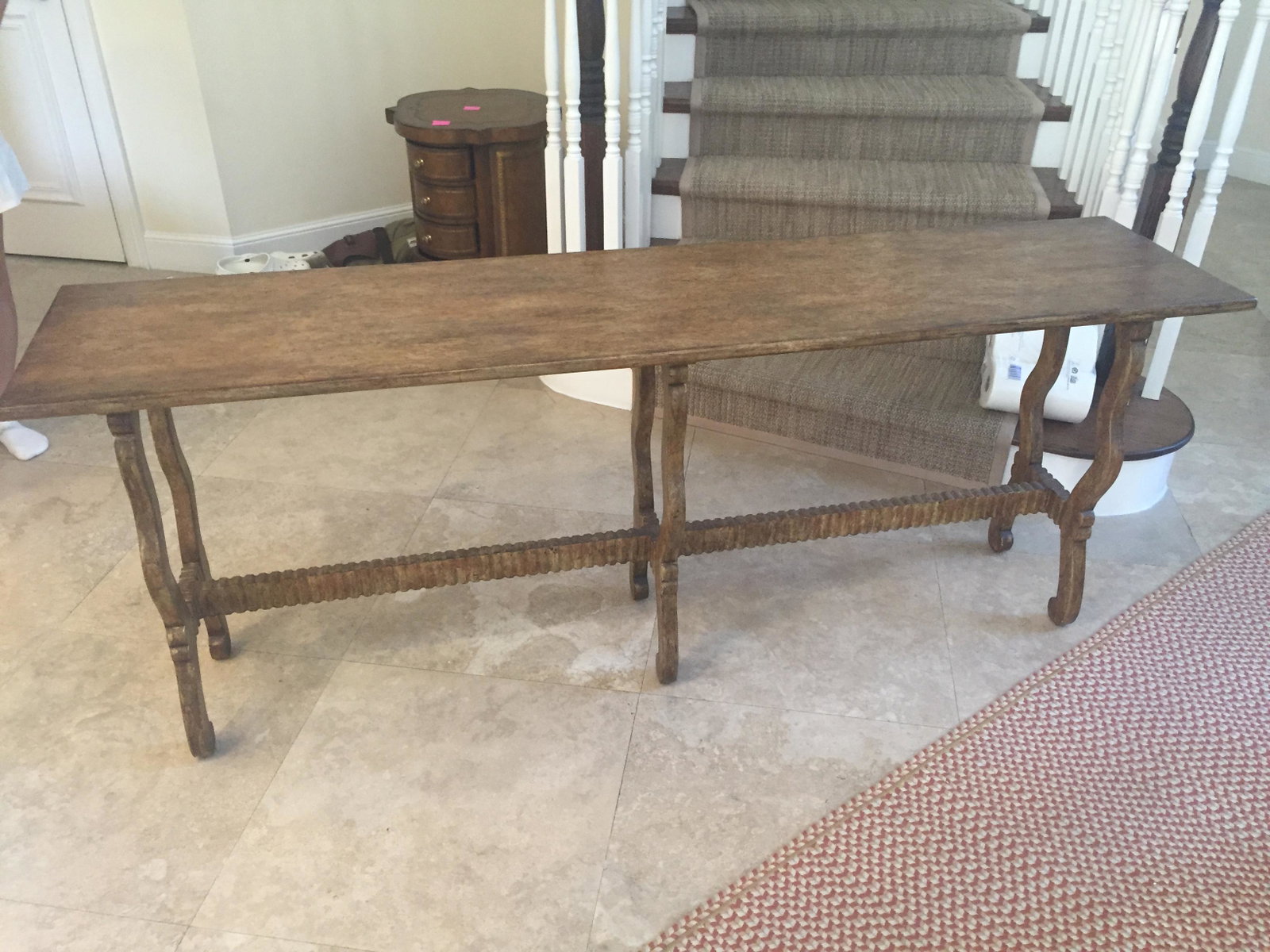 FURNITURE: SOFA TABLE 30"h x 78"w x 18"d