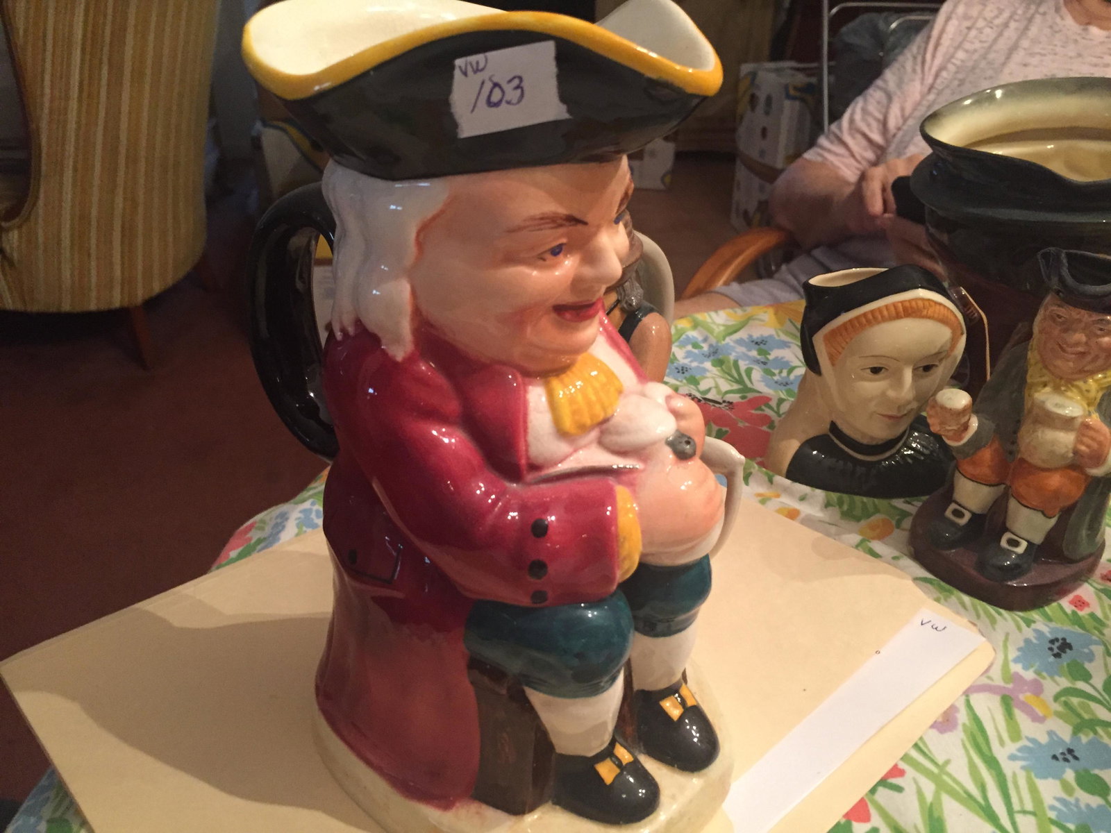 TOBY MUG: TOBY MUG, MUSIC BOX 9.5"h (wks.)