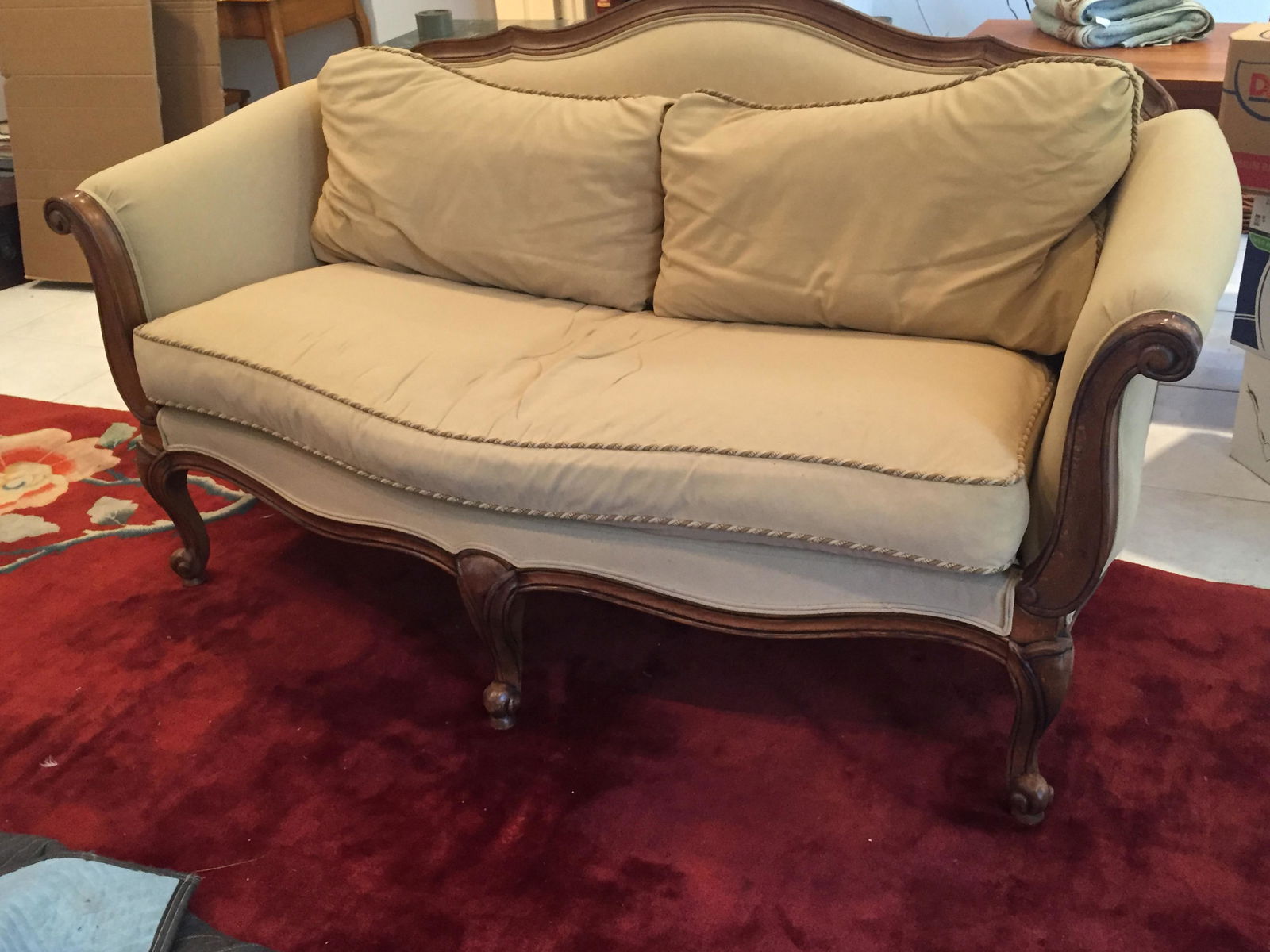 Sofa-Ethan Allen: Ethan Allen Sofa, 38"h x 6'w x 38"d