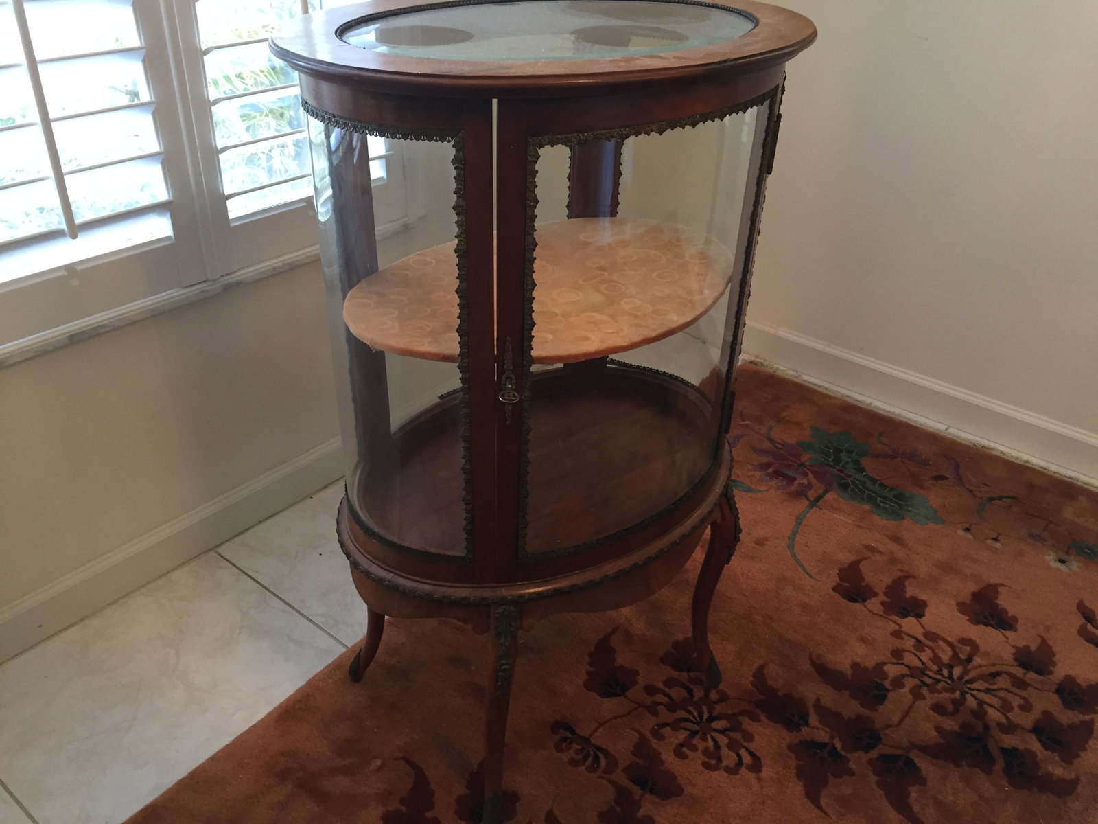 Vitrine: French Vitrine w/attached Ormolu