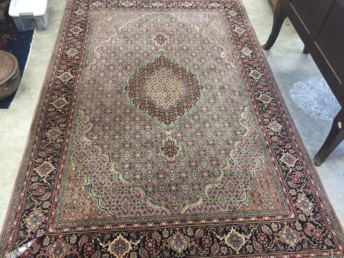 Wool & Silk Area Rug: Wool & Silk Area Rug, 9'x6'1"