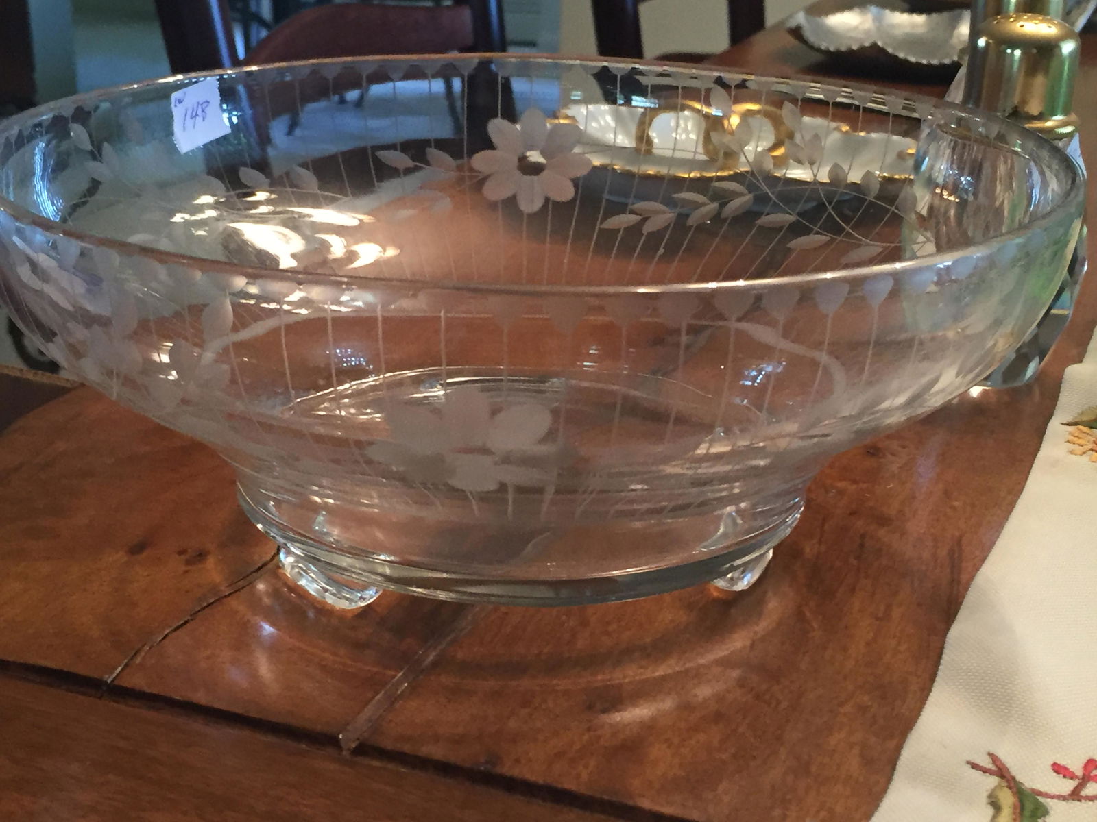 Etched Glass Bowl (1 of 4)