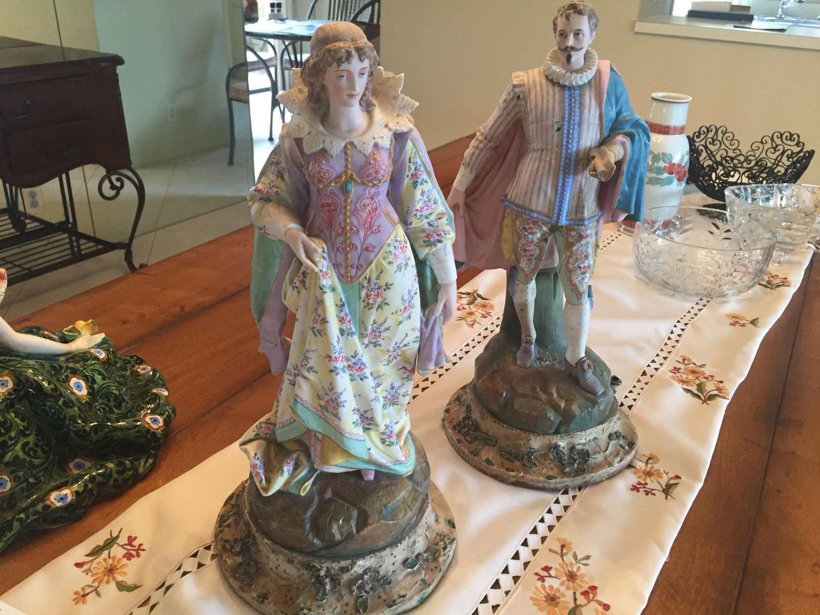 19th c. Pair French Paul Duboy Porcelain Figurines (1 of 18)