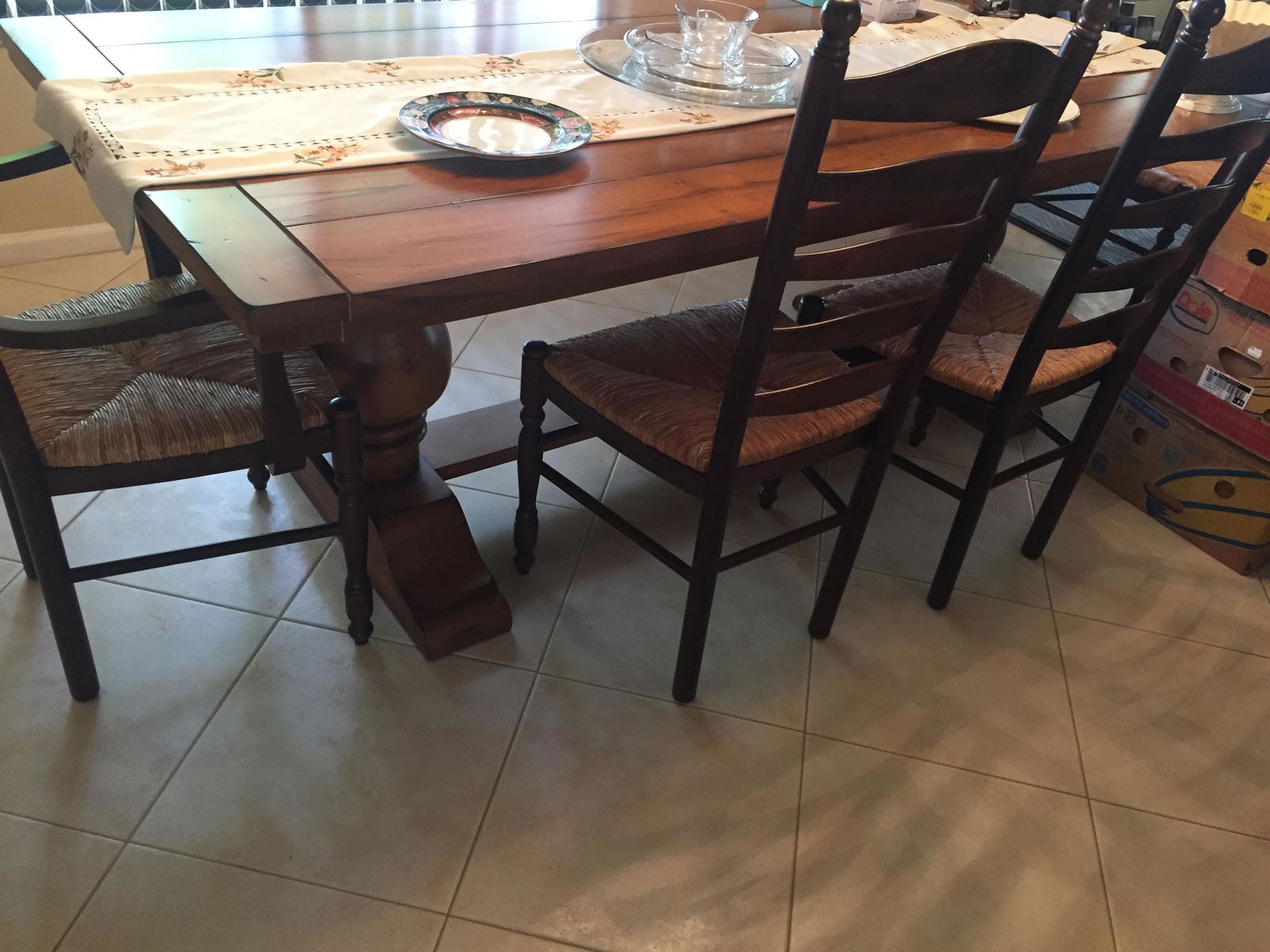 Table/6-Ladder Back Chairs (1 of 8)