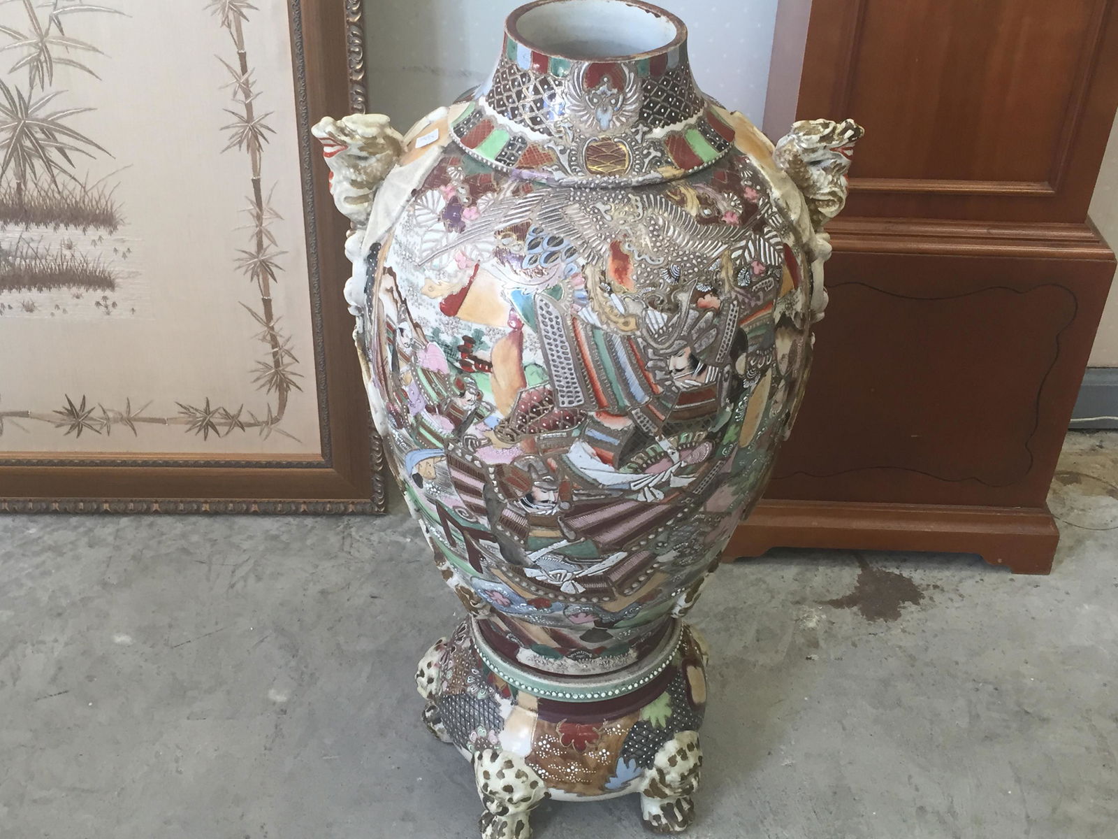 Asian Floor Vase (1 of 3)