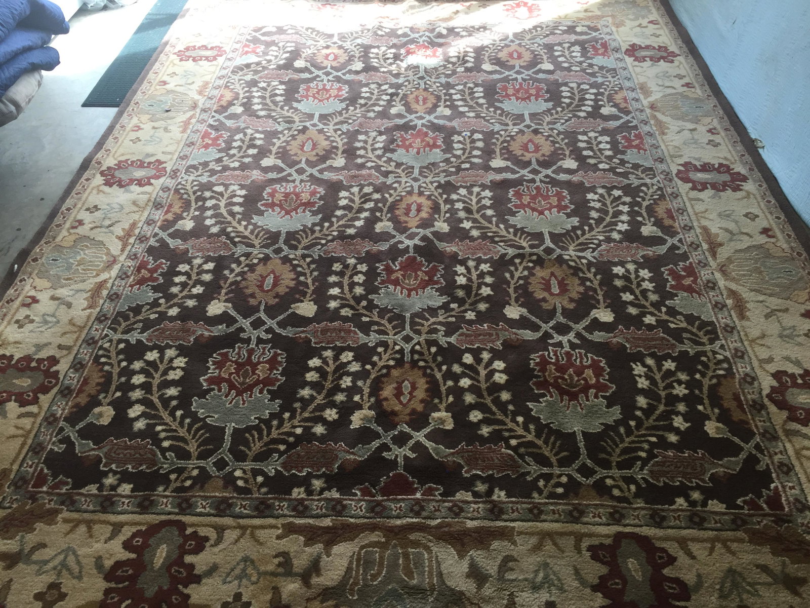 Area Rug: Area Rug 8x10 Mint Green & Beige