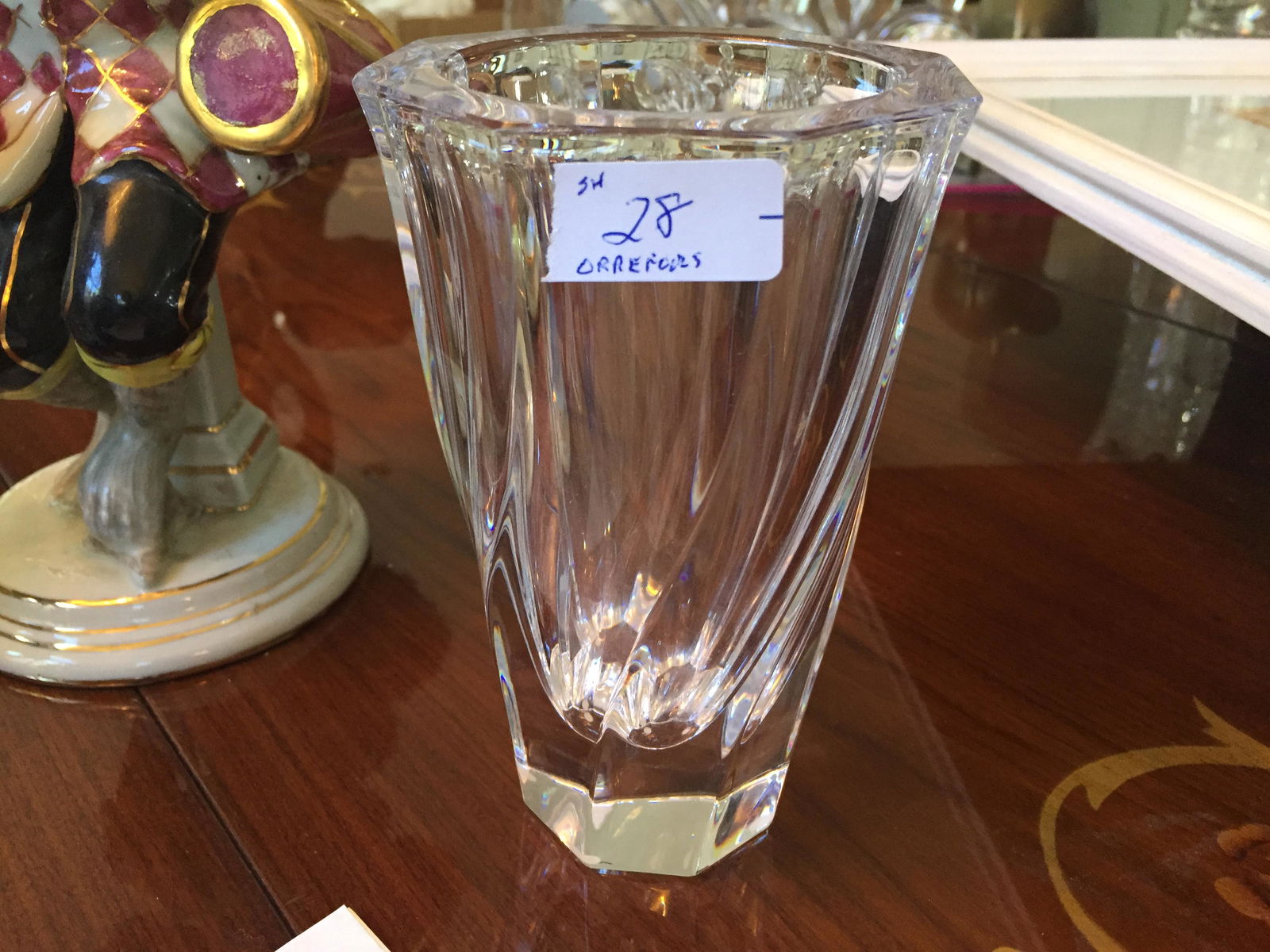 Orrefors Vase: Orrefors 6"h Crystal Vase