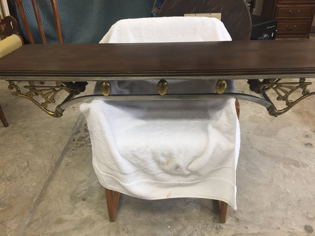 Wall Shelf: Mahogany Wall Shelf 8.5"h x 51"w x 14"d