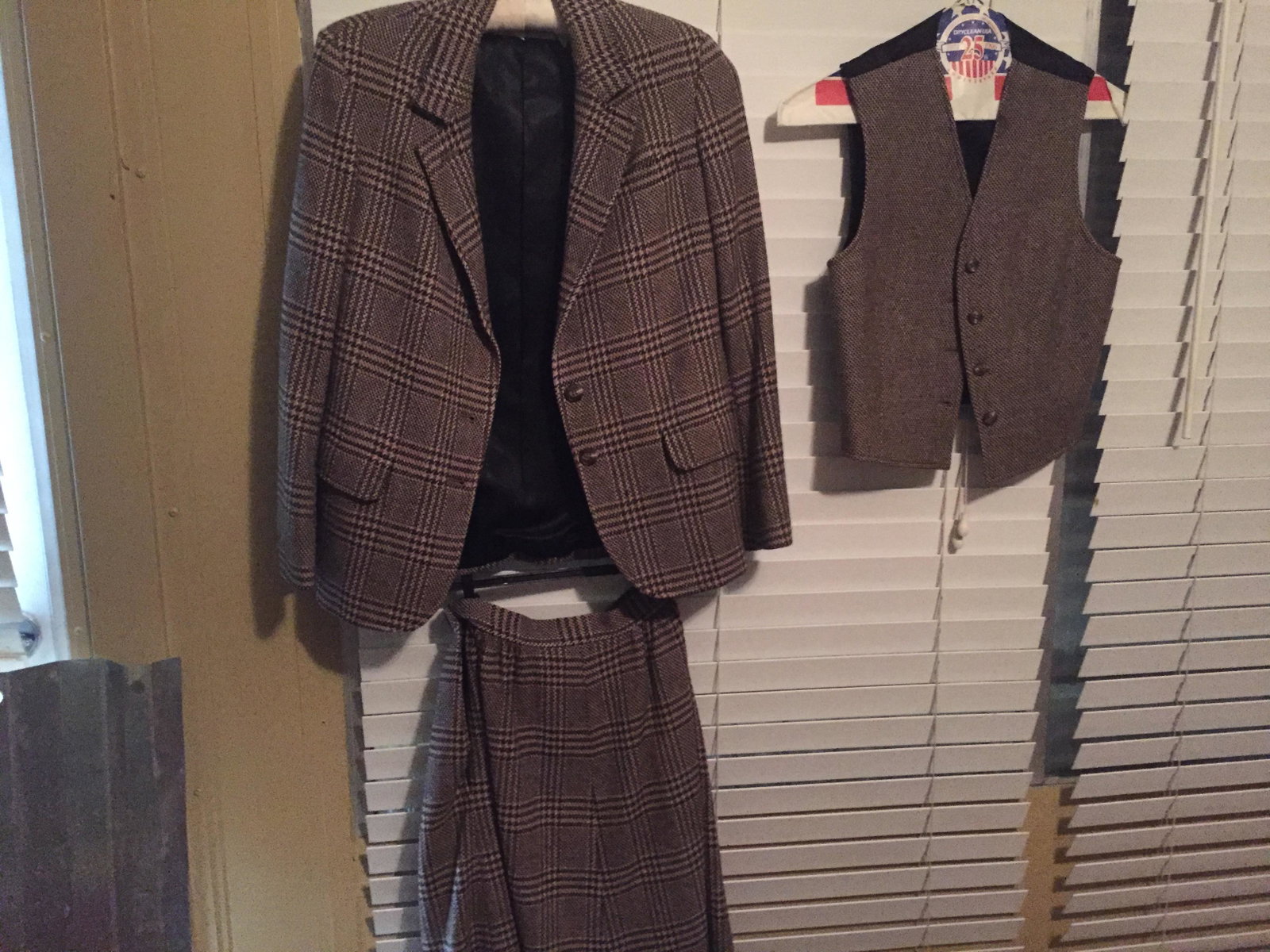 Jaeger of Paris-London-NY, Wool Skirt, Jacket Set: 1940s Women's Vintage Jaeger Wool Skirt Suit (Jacket, Vest & Skirt)