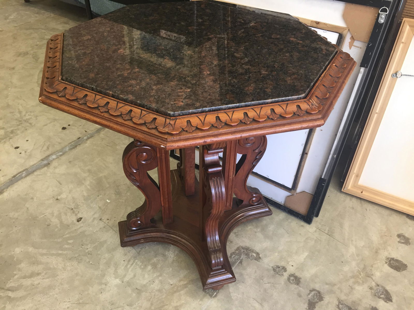 Vintage Octagon Center Table (1 of 3)