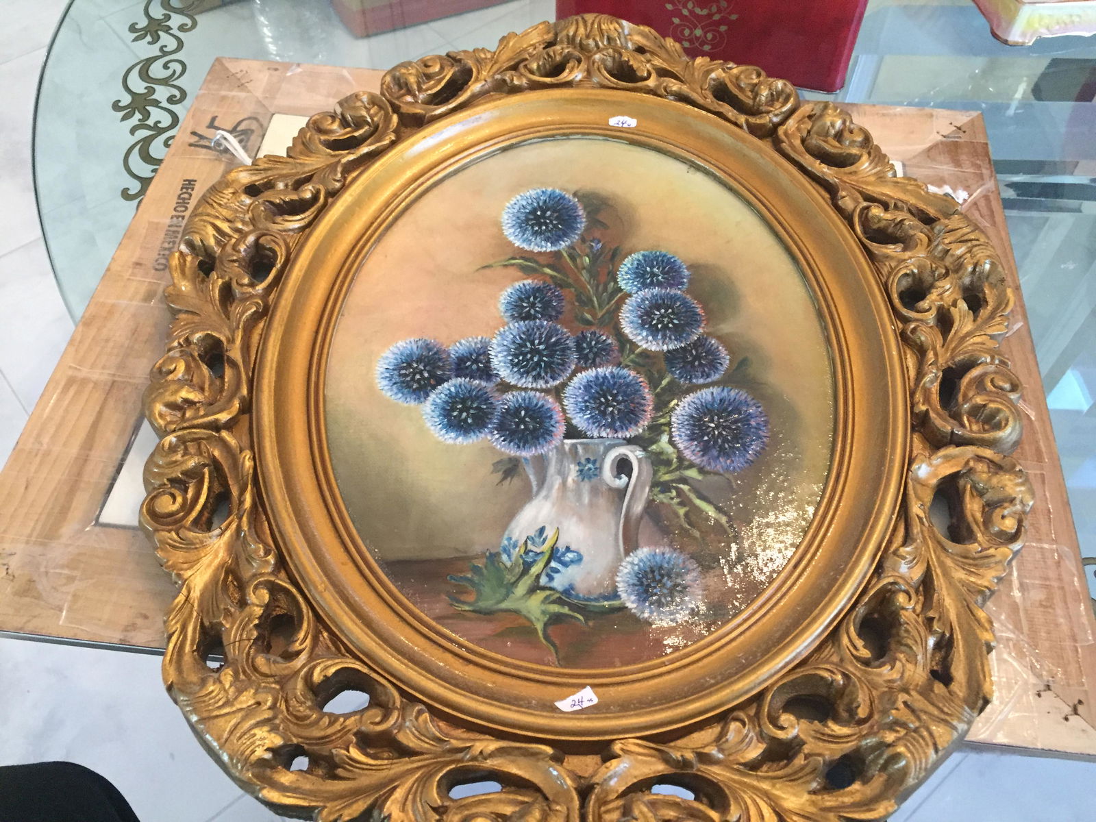 Oil/Panel 'Floral' (1 of 3)