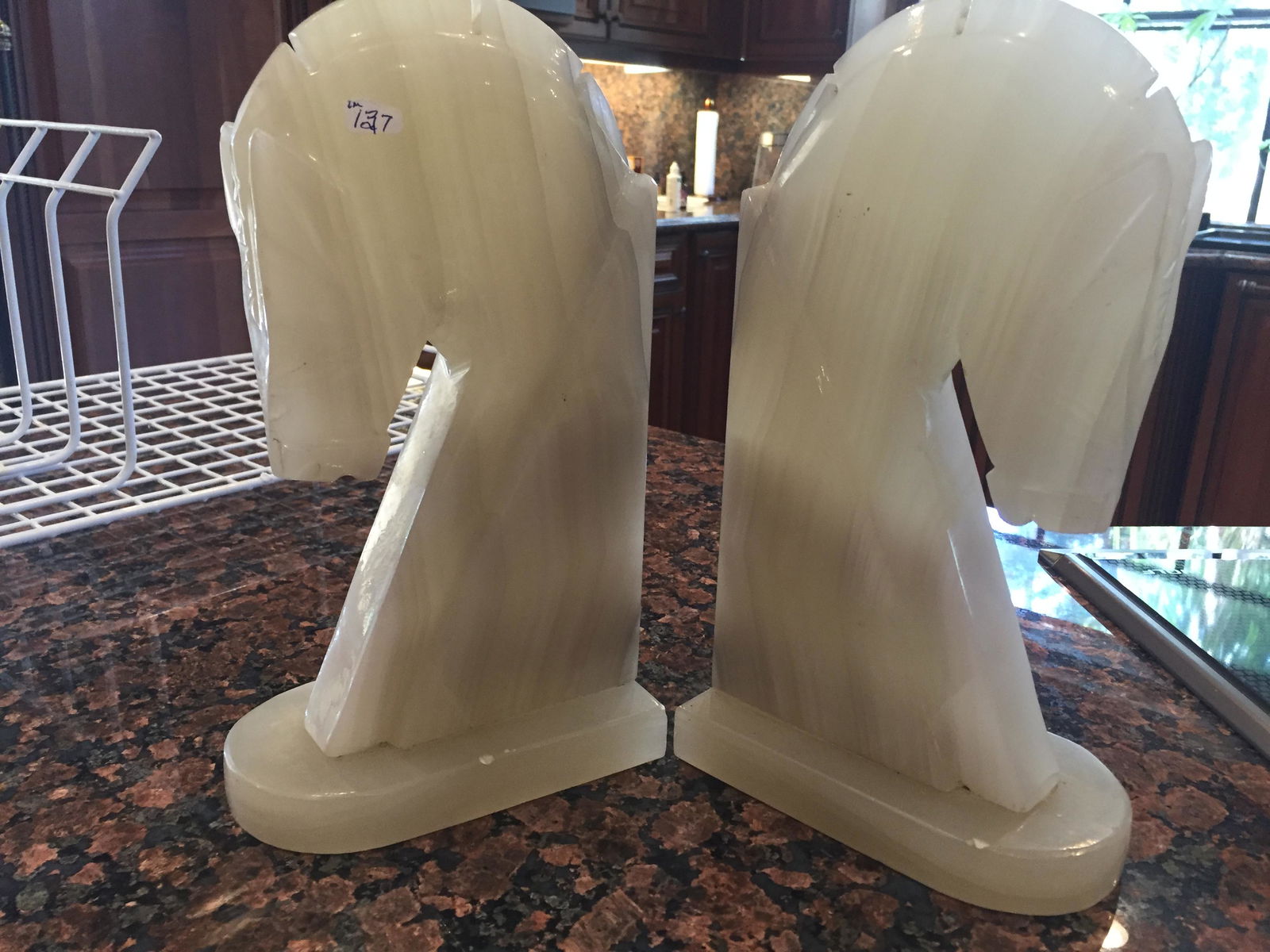 Onyx Trojan Horse Bookends (1 of 2)