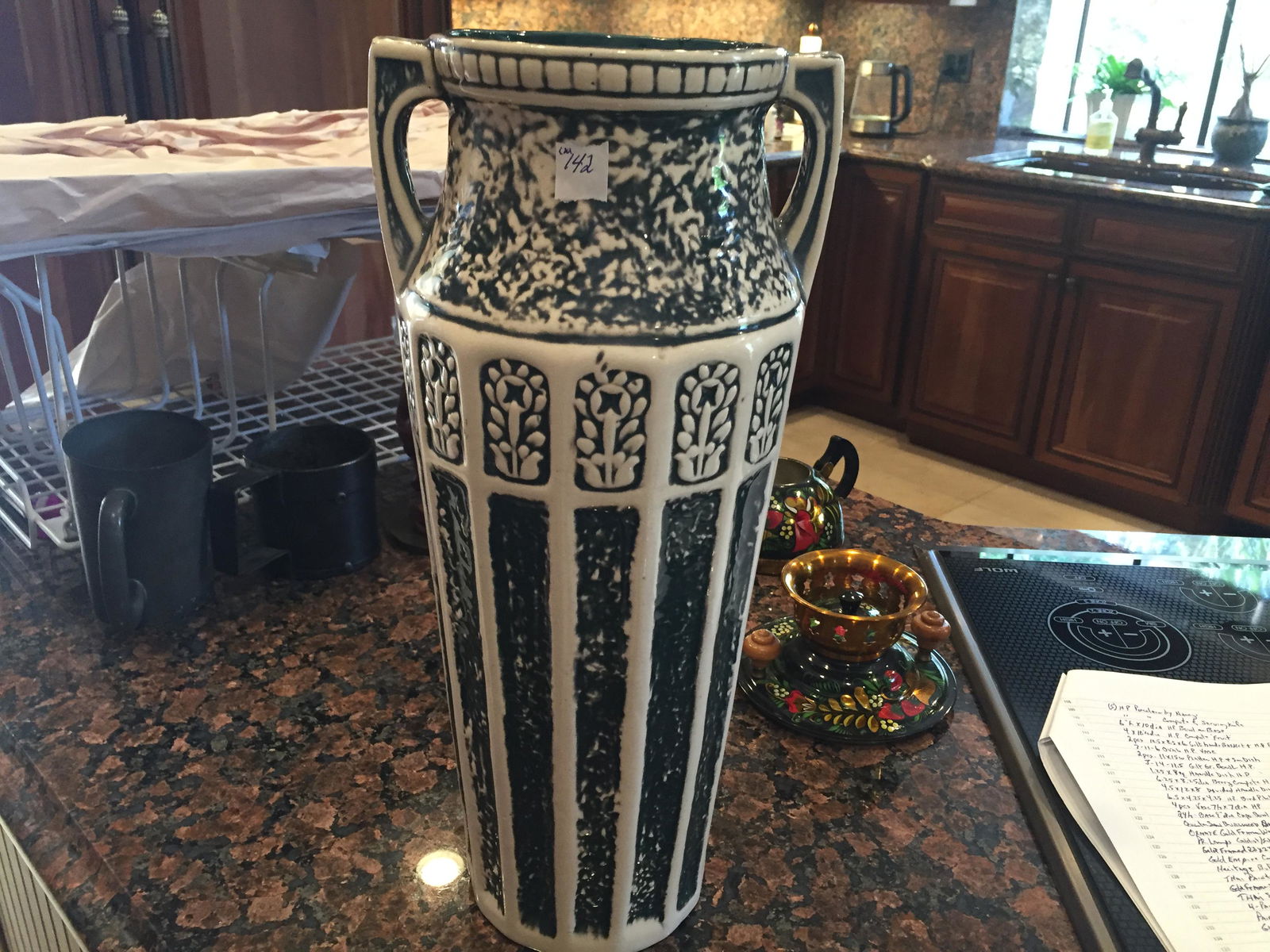 Antique Red Wing Ware Vase (1 of 3)