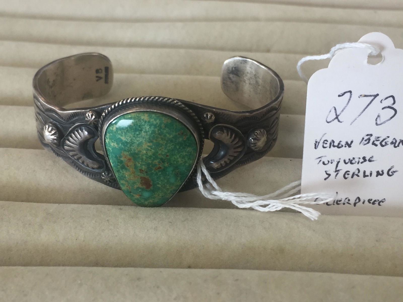 Native American Sterling Bracelet (1 of 4)