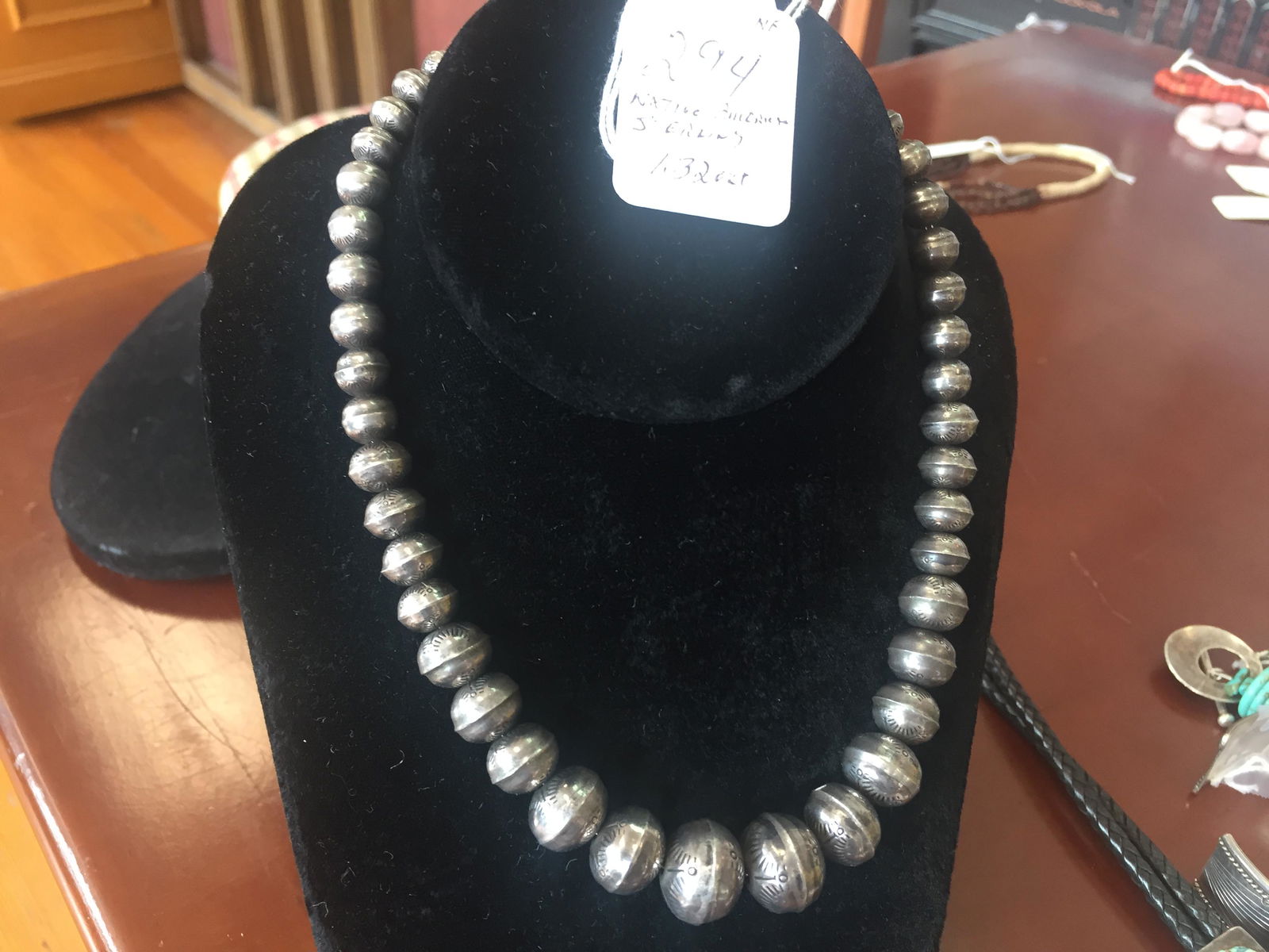 Native American Sterling Necklace (1 of 3)