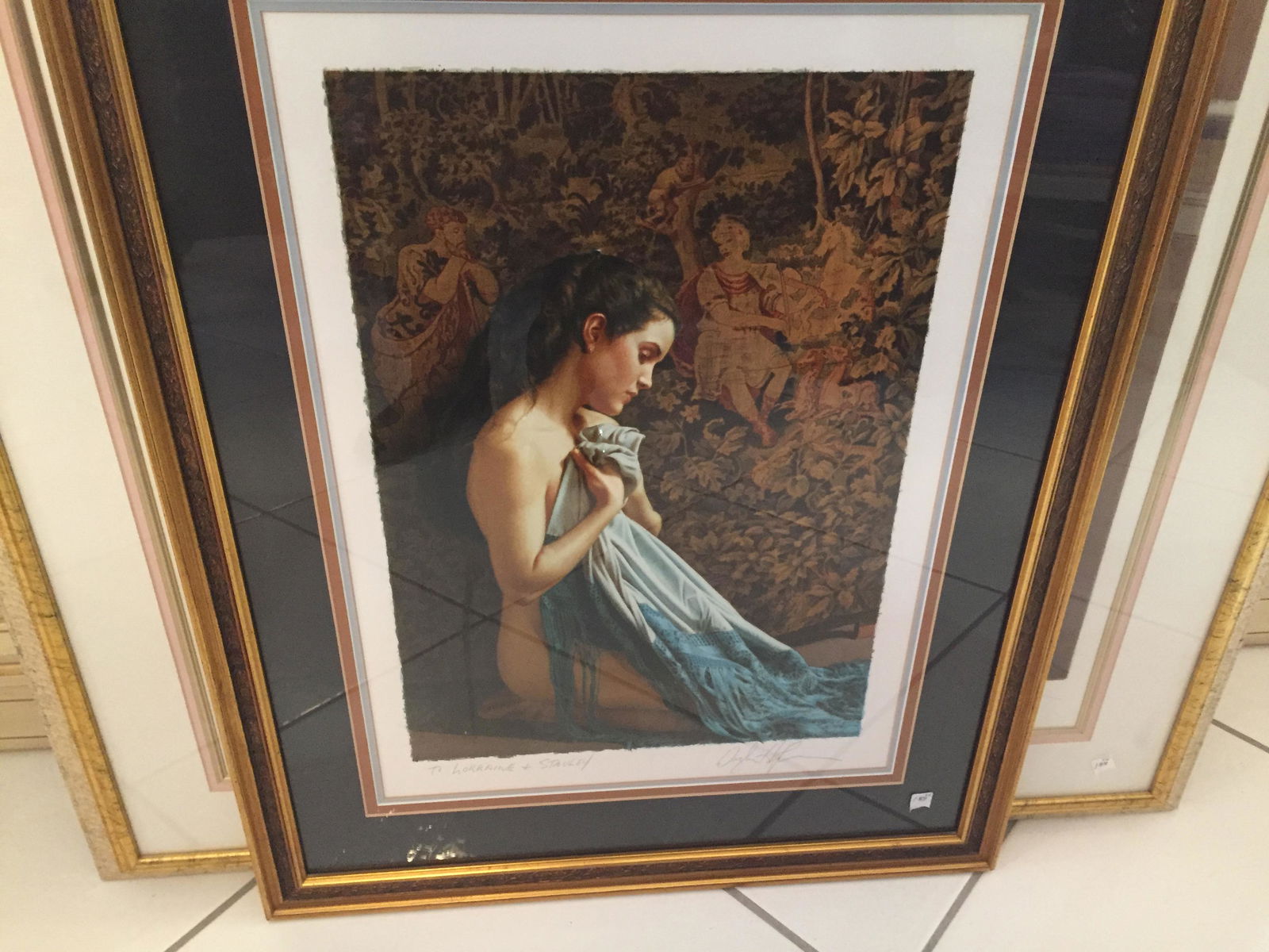 Litho'Nude Under Cover' Doug Hoffman: Dedicated Litho 'Nude Under Cover' by Doug Hoffman, 22h x 15w