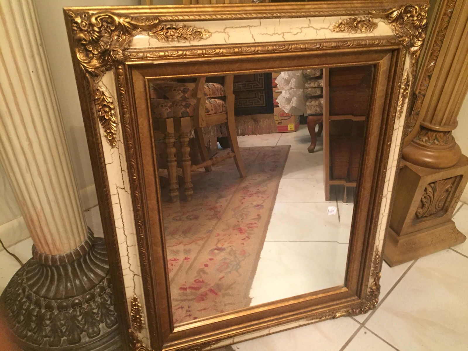 Gilt Empire Style Wall Mirror (1 of 3)