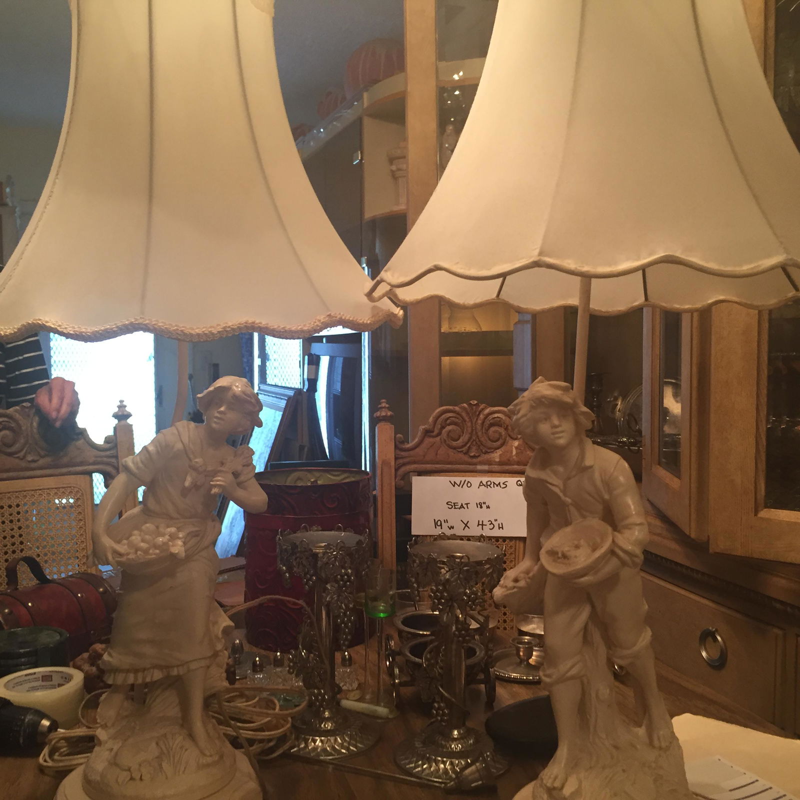 Pair Granitex Figural Lamps (1 of 9)