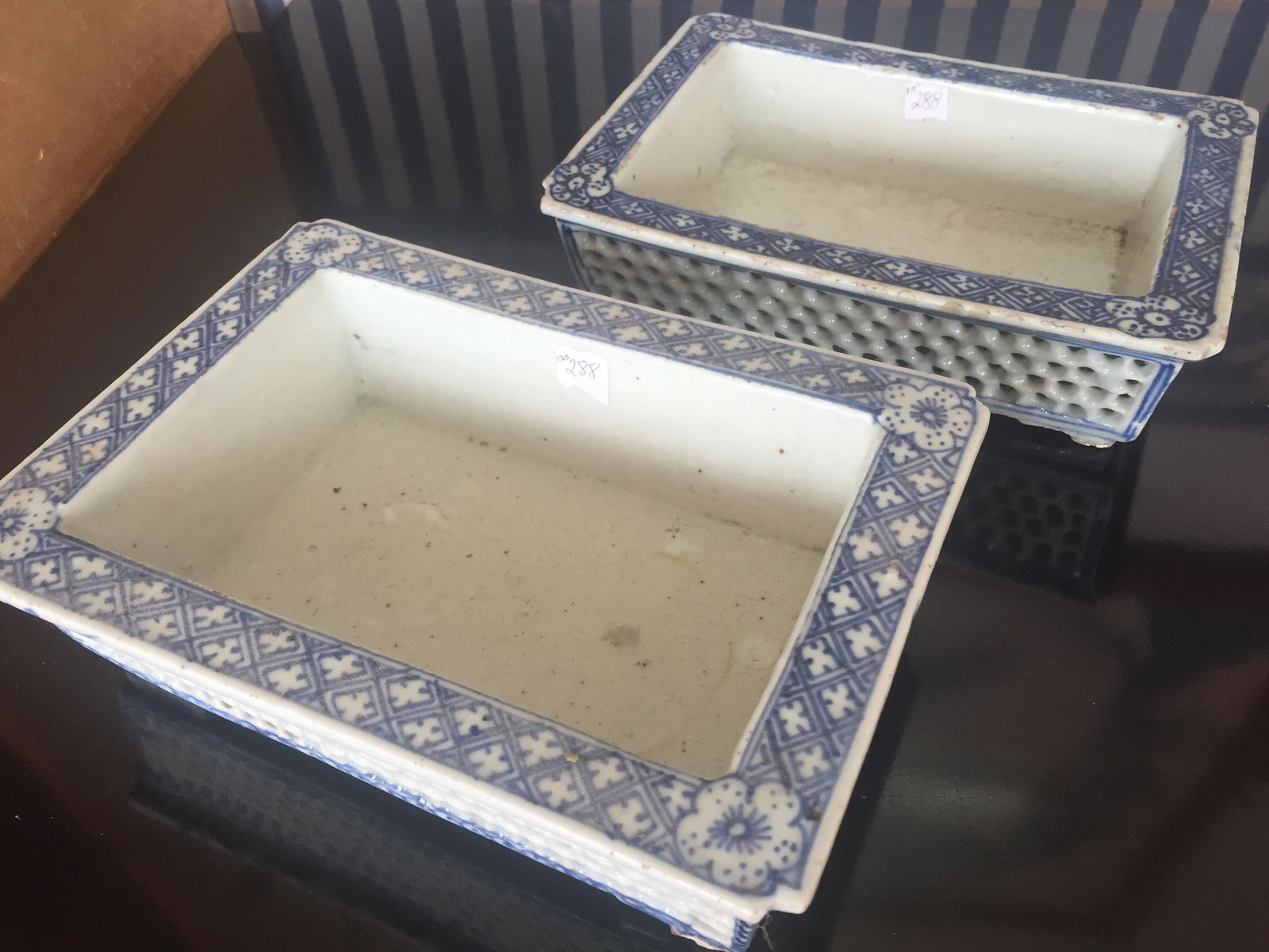 19th c. Bonsai Blue & White Planters (1 of 10)