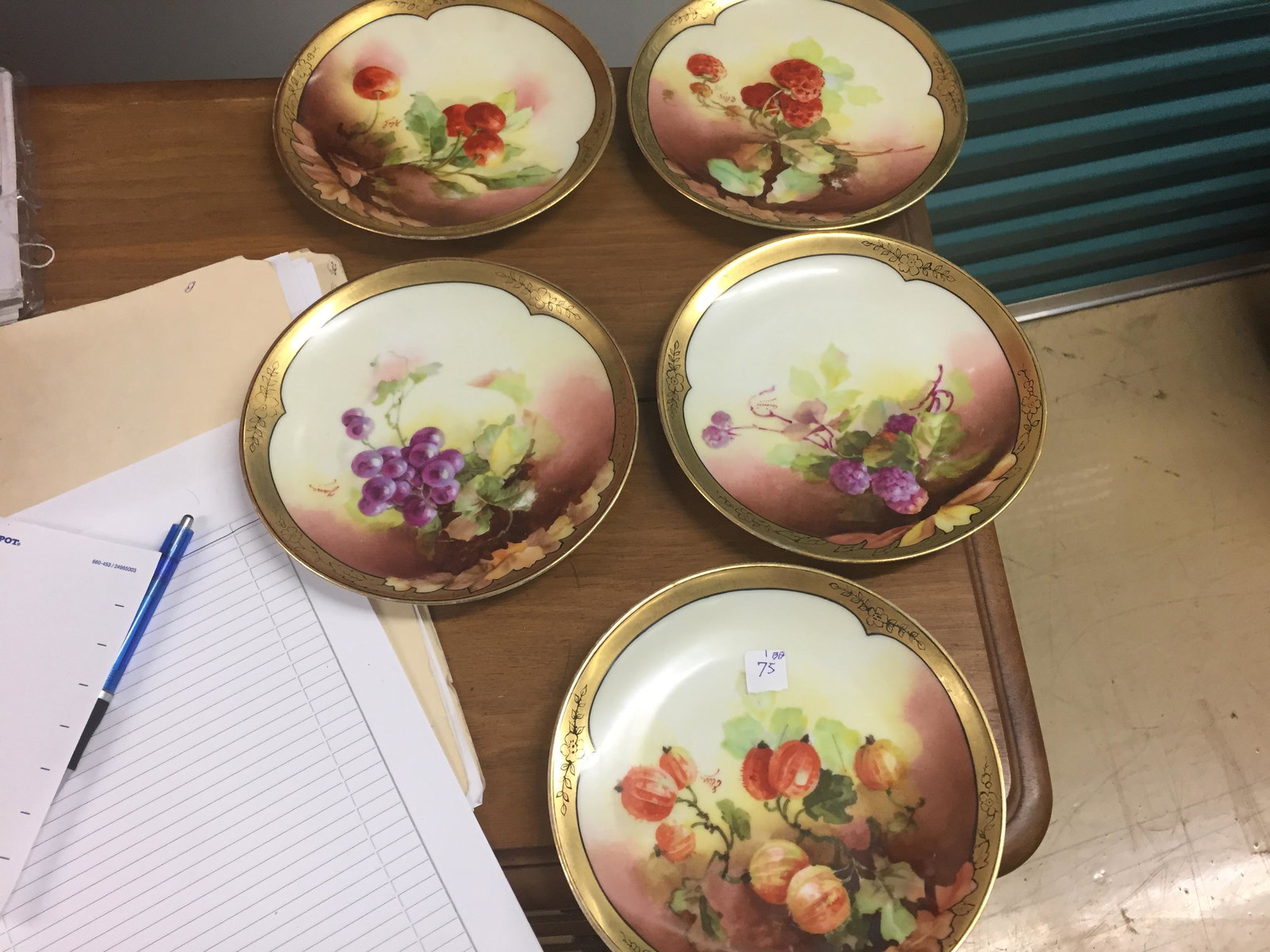 5-Lomoges Fruit Plates (1 of 2)