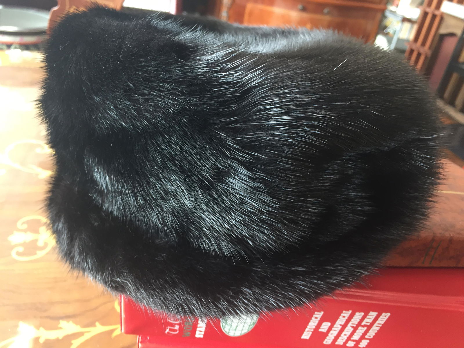 Vintage Lord & Taylor Mink Hat: Vintage Lord & Taylor Black Mink Hat 'Miss Alice'