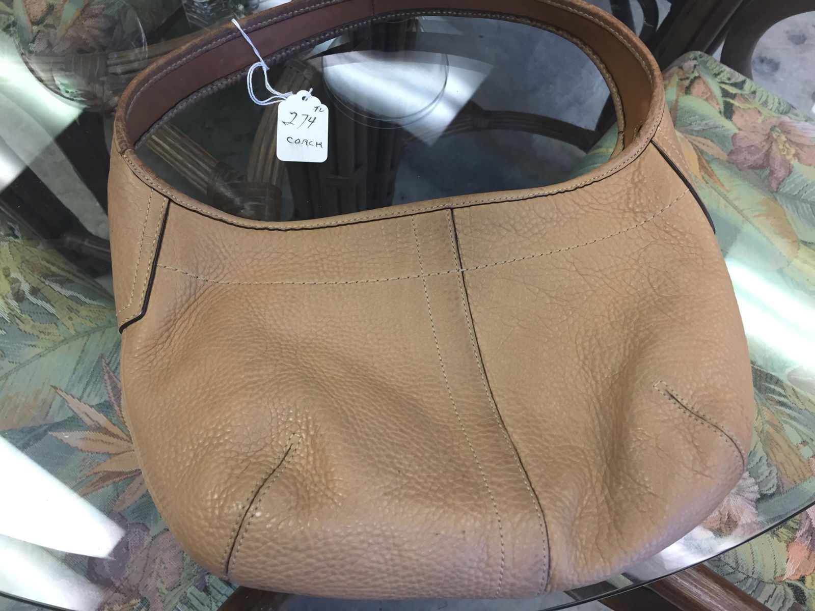COACH Tan Leather Handbag (1 of 3)