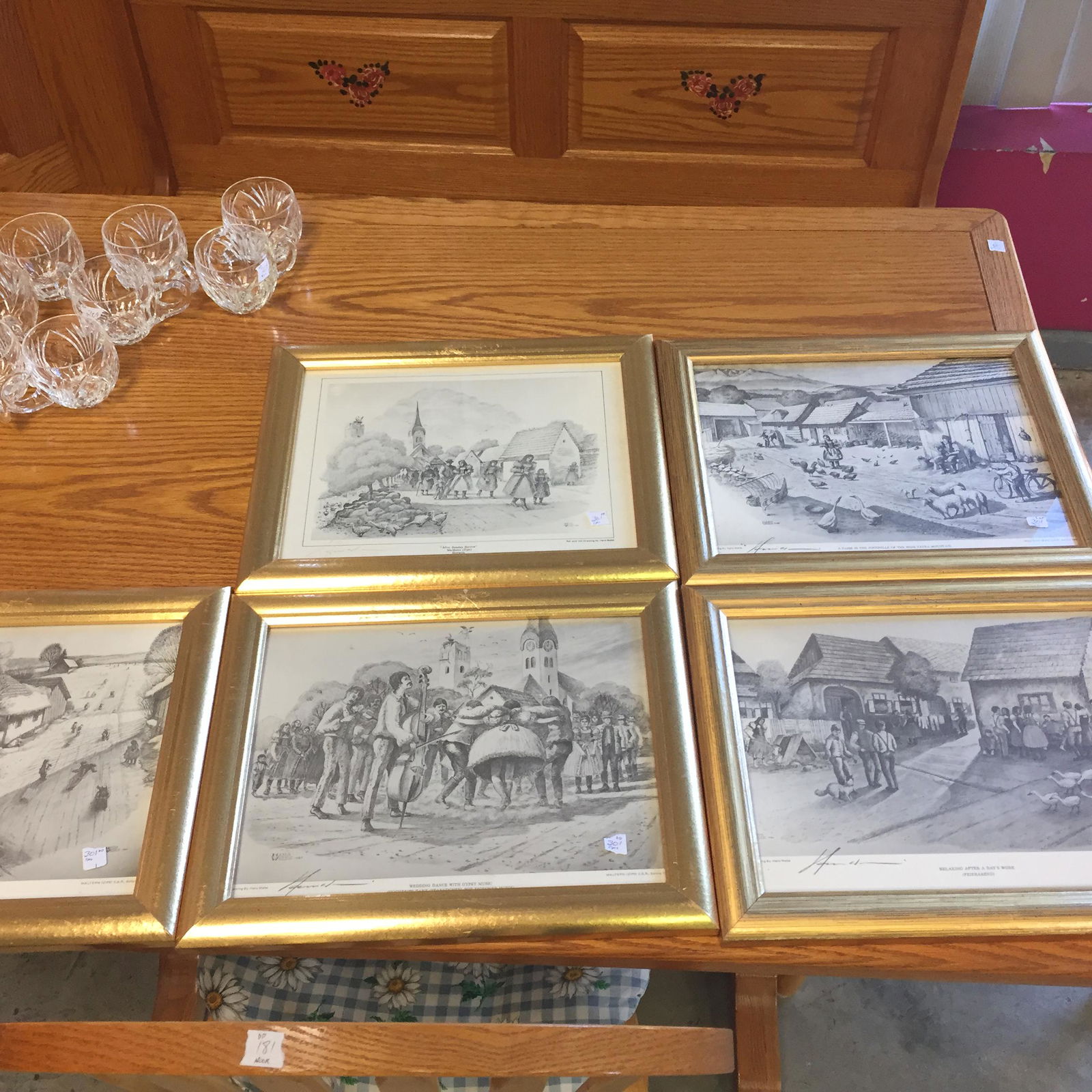 5-German Gold Framed Prints (1 of 4)