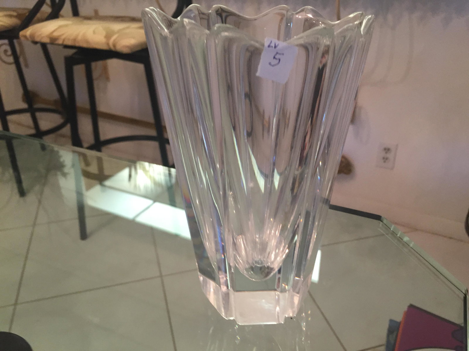 8"h Orrefors Vase: Orrefors 8"h Vase