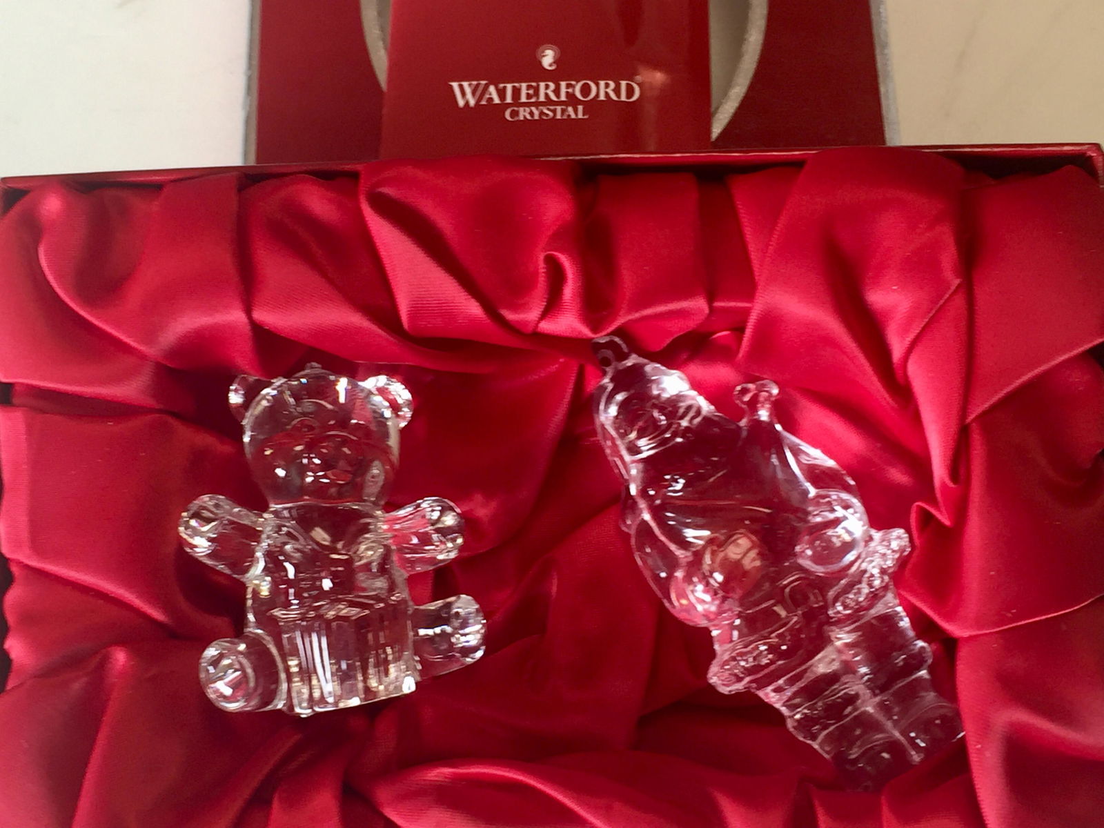 2pcs. Waterford Santa Clause & Teddy Bear (1 of 4)