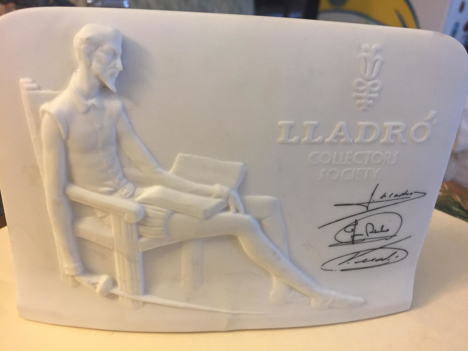 Vintage Lladro Collector's Society Plaque 1985, Signed (1 of 2)