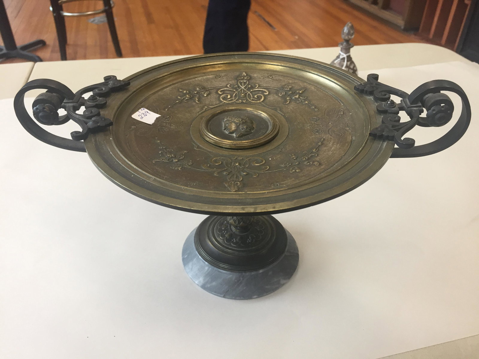 19th c. French Bronze Tazza (1 of 5)