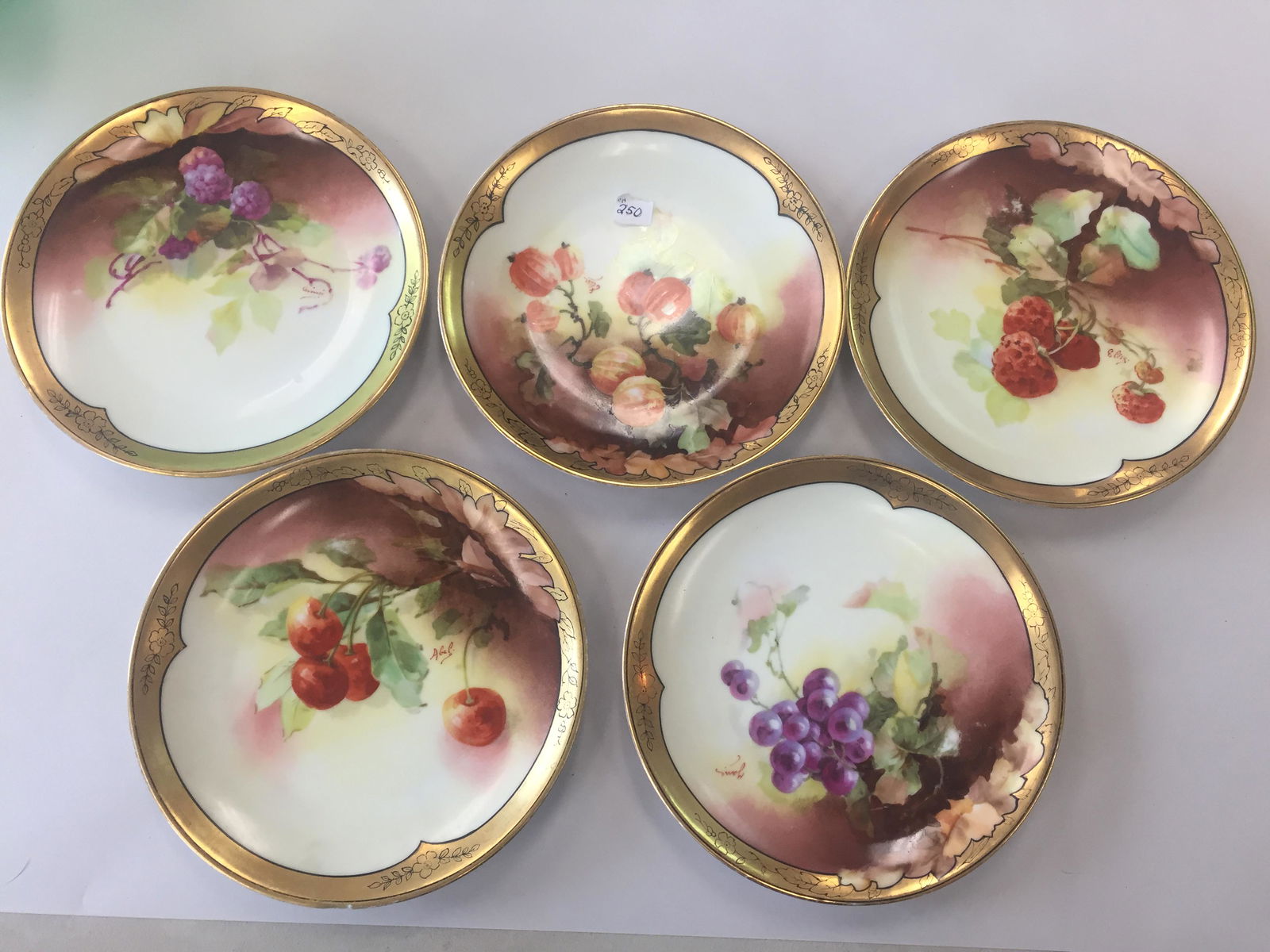 5-Limoge Fruit Plates (replaces #150) (1 of 4)