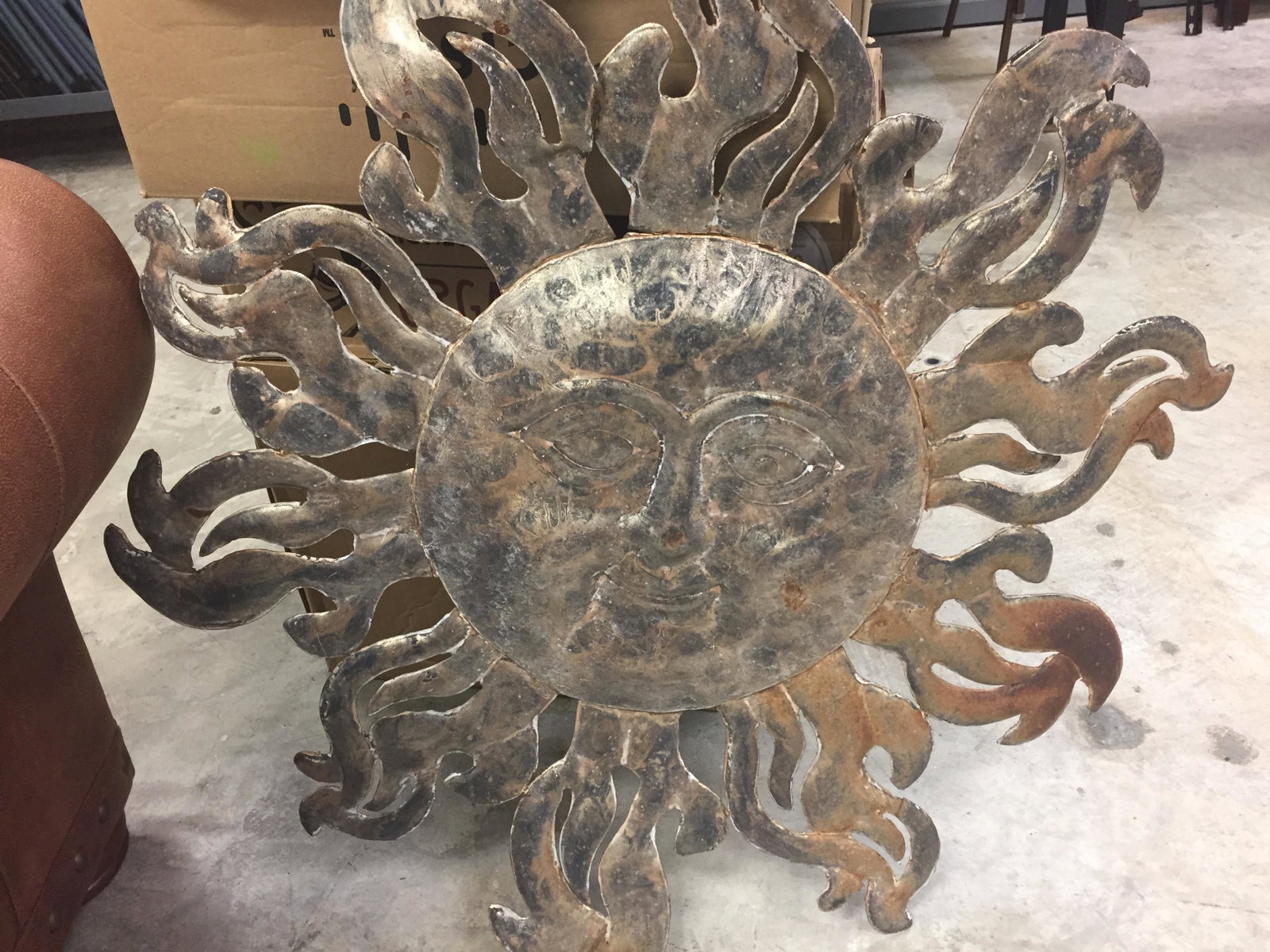 Wall Mount Metal Sun Burst: 36" Wall Mount Metal Sun Burst