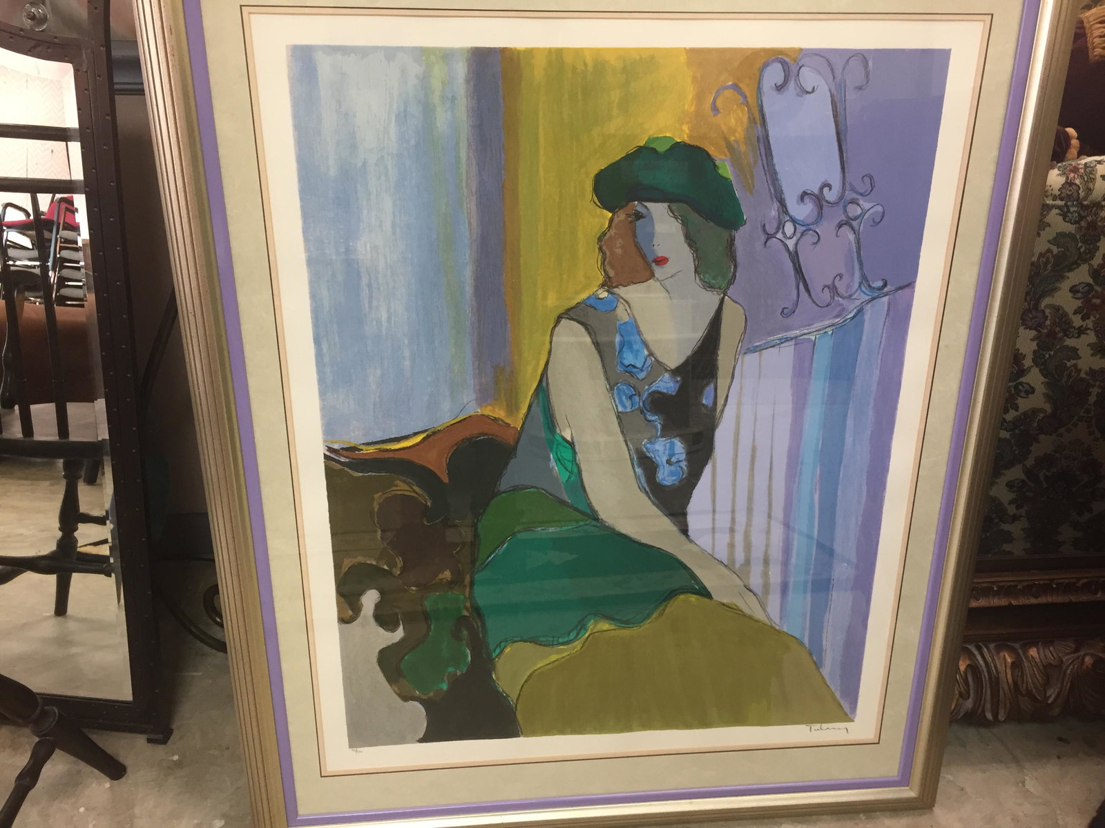 Litho, Lady Sitting (1 of 3)