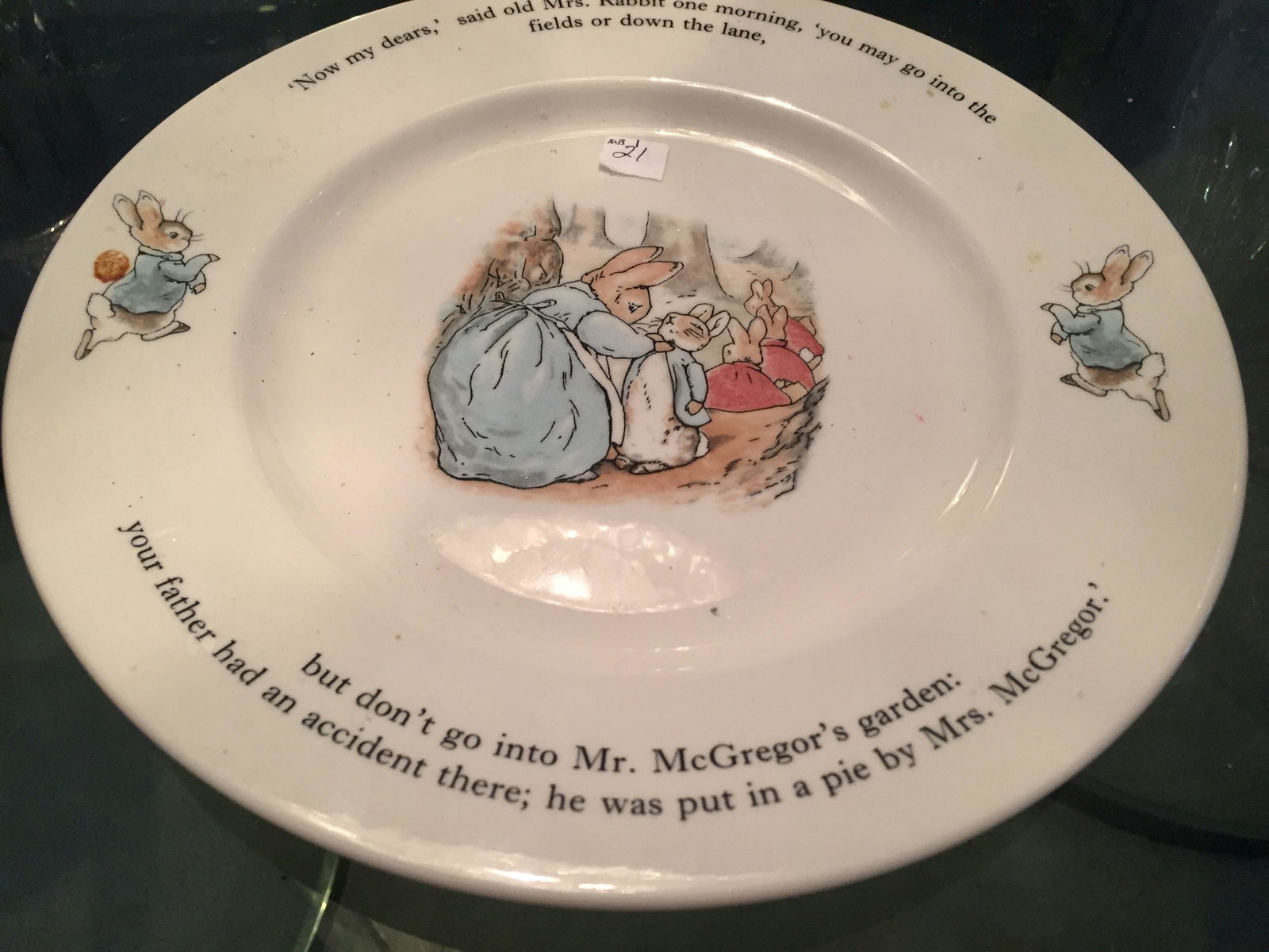 Wedgwood Peter Rabbit Plate (1 of 2)