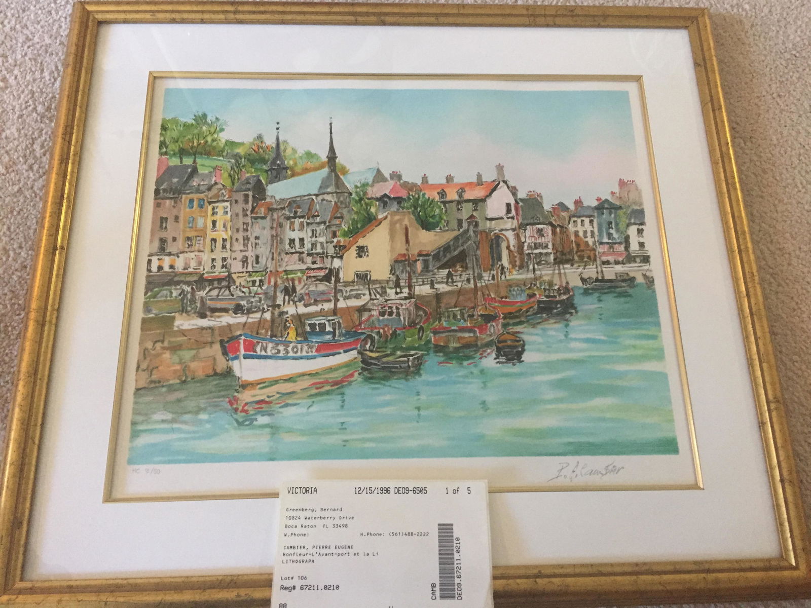 Litho 'Victoria' Pierre Cambier (1 of 2)