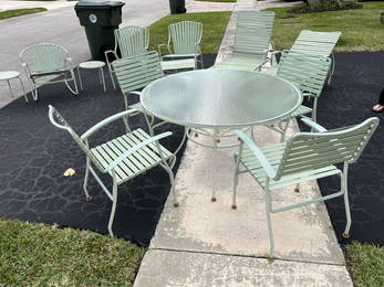 Vintage 13pc. Patio Set