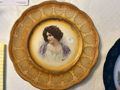 Hand Painted Plate: Antique Hand Painted Plate