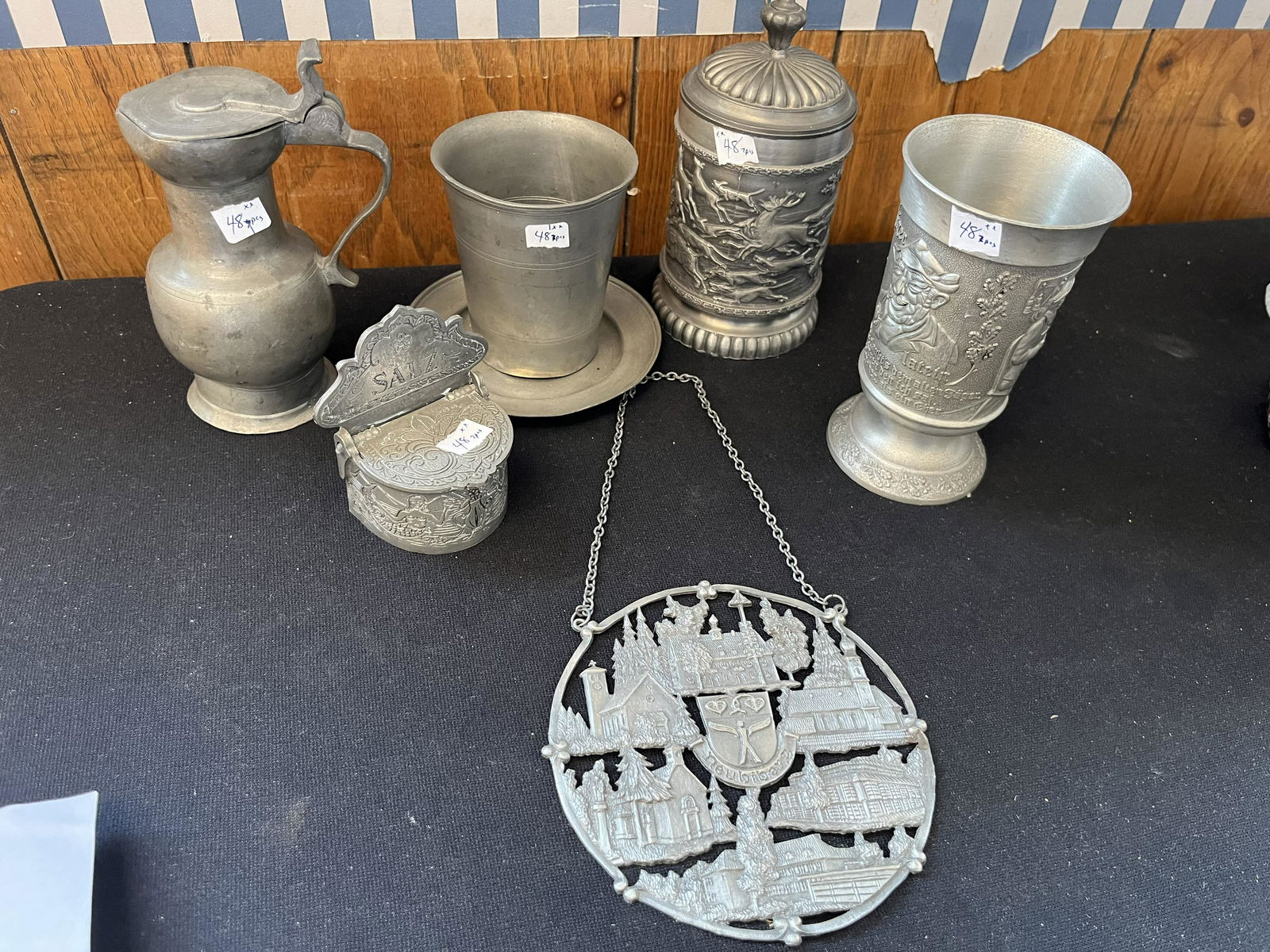 7 pcs. Pewter (1 of 1)