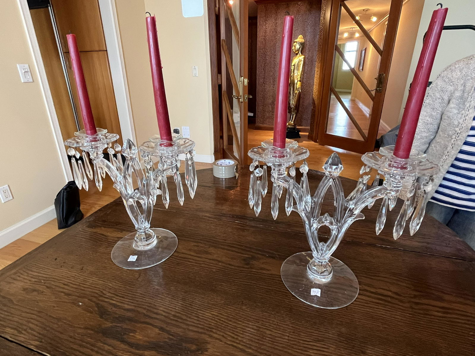 Pr. Crystal Hang. Candle Hld. (1 of 5)