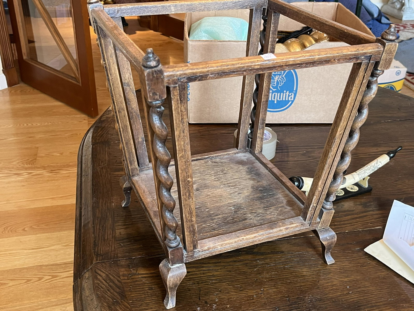 Magazine Stand, 16h x: Vintage Magazine Stand, 16h x 14sq.